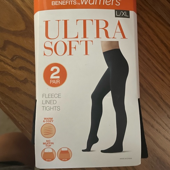 warner's fleece lined tights